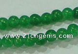 CTG69 15.5 inches 3mm round tiny dyed white jade beads wholesale