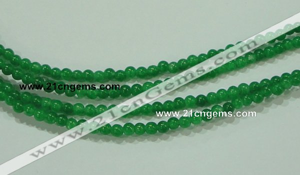 CTG69 15.5 inches 3mm round tiny dyed white jade beads wholesale