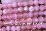 CTG716 15.5 inches 3mm faceted round tiny rhodochrosite beads