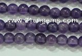 CTG73 15.5 inches 3mm round grade A tiny amethyst beads wholesale