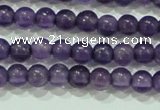 CTG73 15.5 inches 3mm round grade A tiny amethyst beads wholesale