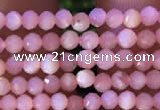 CTG732 15.5 inches 2mm faceted round tiny pink opal beads