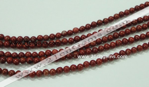 CTG75 15.5 inches 3mm round tiny red brick beads wholesale