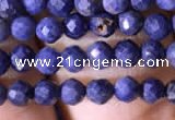 CTG789 15.5 inches 3mm faceted round tiny sapphire gemstone beads