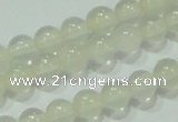CTG79 15.5 inches 3mm round tiny white chalcedony beads wholesale