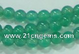 CTG83 15.5 inches 3mm round grade AA tiny green agate beads wholesale