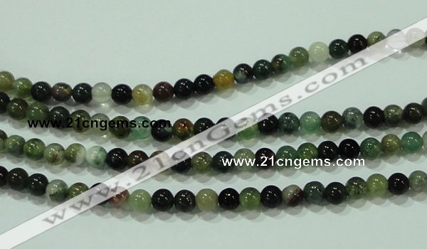 CTG90 15.5 inches 4mm round tiny indian agate beads wholesale