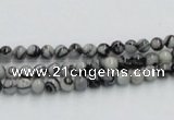 CTJ01 16 inches 4mm round black water jasper beads wholesale