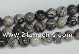 CTJ26 15.5 inches 10mm round black water jasper beads wholesale