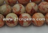 CTJ703 15.5 inches 10mm round red net jasper beads wholesale