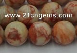 CTJ704 15.5 inches 12mm round red net jasper beads wholesale