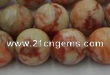 CTJ705 15.5 inches 14mm round red net jasper beads wholesale