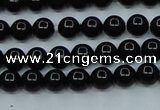 CTK01 15.5 inches 4mm round tektite gemstone beads wholesale