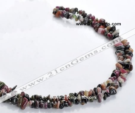 CTO05 36 inches 5*8mm freeform natural tourmaline chips beads