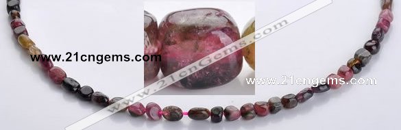 CTO06 15.5 inches 4*7mm freeform natural tourmaline beads