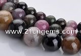 CTO10 16 inch round natural tourmaline gemstone beads wholesale