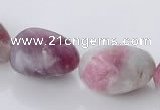 CTO11 15.5 inches 15*18mm freeform natural tourmaline beads