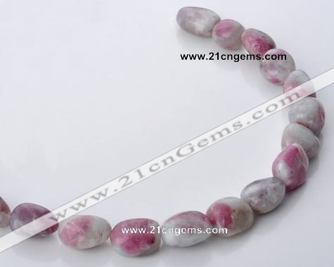 CTO11 15.5 inches 15*18mm freeform natural tourmaline beads