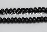 CTO119 15.5 inches 7*11mm rondelle black tourmaline beads