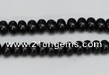 CTO120 15.5 inches 8*12mm rondelle black tourmaline beads