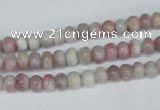 CTO200 15.5 inches 4*6mm rondelle pink tourmaline gemstone beads