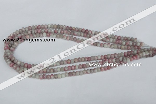 CTO200 15.5 inches 4*6mm rondelle pink tourmaline gemstone beads