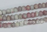 CTO201 15.5 inches 5*10mm rondelle pink tourmaline gemstone beads