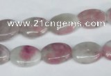 CTO203 15.5 inches 10*14mm oval pink tourmaline gemstone beads