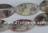 CTO213 15.5 inches 16*28mm marquise pink tourmaline gemstone beads