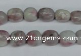 CTO221 15.5 inches 12*14mm nugget pink tourmaline gemstone beads