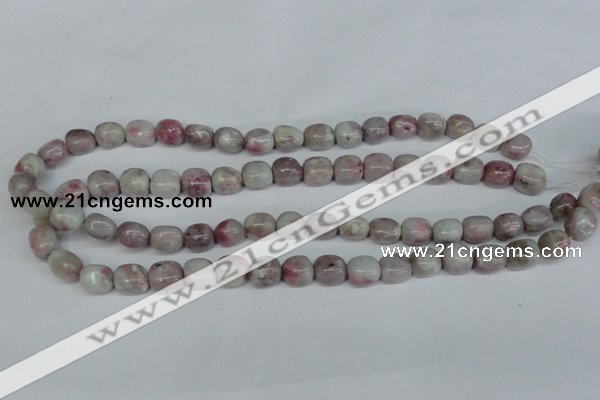 CTO221 15.5 inches 12*14mm nugget pink tourmaline gemstone beads