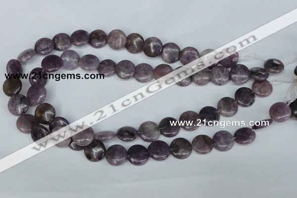 CTO222 15.5 inches 10mm flat round tourmaline gemstone beads