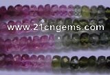 CTO303 15.5 inches 2.5*4mm faceted rondelle tourmaline beads