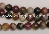 CTO351 15.5 inches 8mm round natural tourmaline gemstone beads