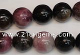 CTO361 15.5 inches 14mm round natural tourmaline gemstone beads