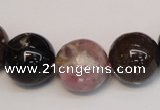 CTO362 15.5 inches 16mm round natural tourmaline gemstone beads