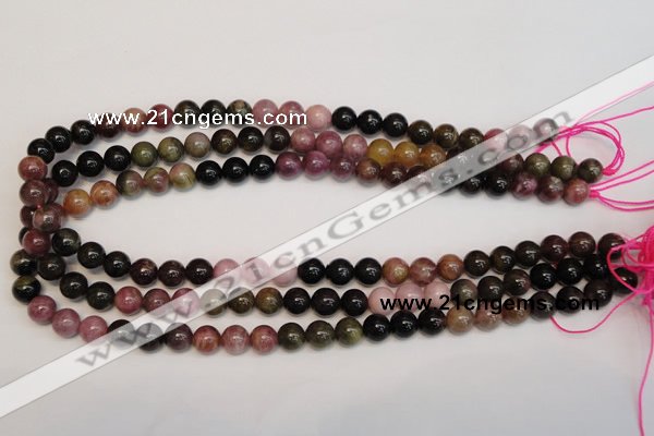 CTO366 15.5 inches 9mm round natural tourmaline gemstone beads