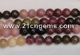 CTO372 15.5 inches 6mm round natural tourmaline gemstone beads