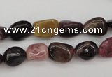 CTO382 15.5 inches 9*11mm natural tourmaline nuggets beads