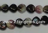 CTO40 15.5 inches 10*10mm heart natural tourmaline beads wholesale