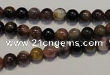 CTO400 15.5 inches 6mm round natural tourmaline gemstone beads