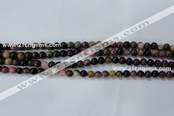 CTO453 15.5 inches 6mm round natural tourmaline gemstone beads