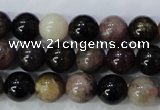 CTO454 15.5 inches 8mm round natural tourmaline gemstone beads