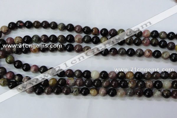 CTO454 15.5 inches 8mm round natural tourmaline gemstone beads