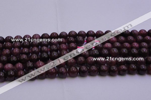 CTO502 15.5 inches 6mm - 6.5mm round natural red tourmaline beads