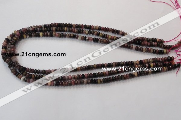 CTO51 15.5 inches 3*5mm rondelle natural tourmaline beads wholesale