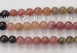 CTO52 15.5 inches 5.5mm - 6mm round natural tourmaline beads wholesale