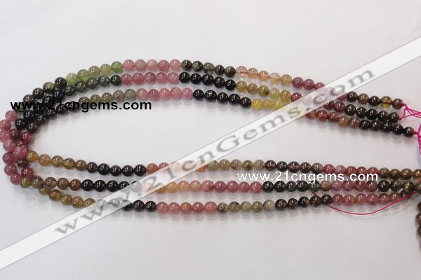 CTO52 15.5 inches 5.5mm - 6mm round natural tourmaline beads wholesale