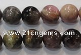 CTO53 15.5 inches 12mm round natural tourmaline beads wholesale