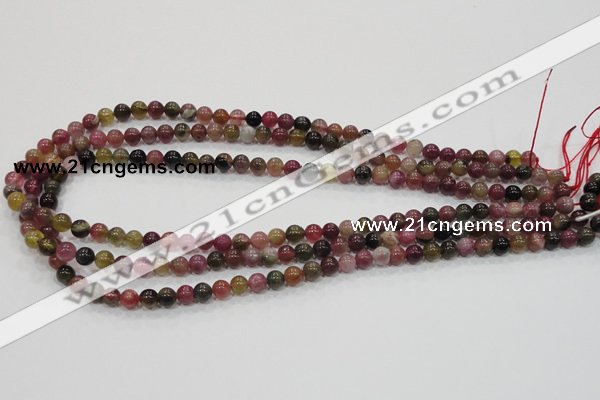 CTO60 15.5 inches 4mm round natural tourmaline gemstone beads